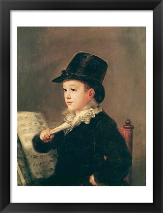 Framed Portrait of Mariano Goya Print