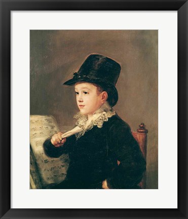 Framed Portrait of Mariano Goya Print