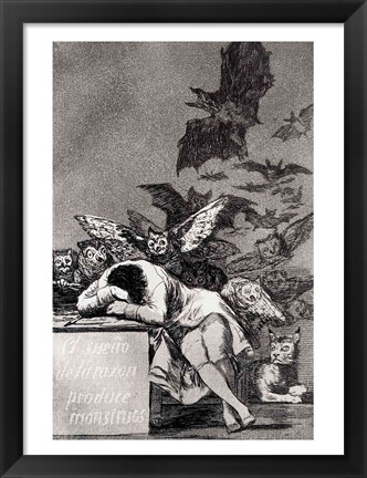 Framed Sleep of Reason Produces Monsters Print