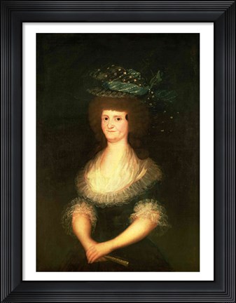 Framed Portrait of Queen Maria Luisa - sitting Print
