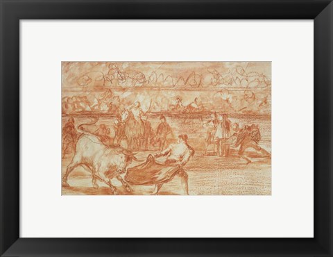 Framed Bullfighting Print