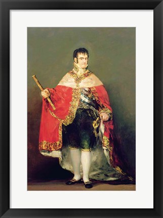 Framed Portrait of Ferdinand VII Print