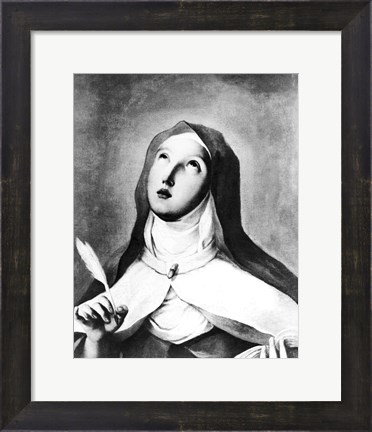 Framed St. Theresa of Avila Print