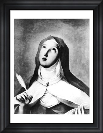 Framed St. Theresa of Avila Print