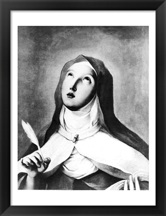 Framed St. Theresa of Avila Print