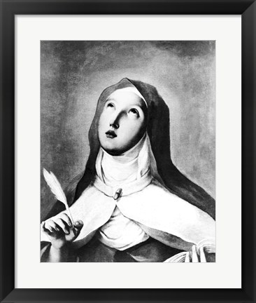 Framed St. Theresa of Avila Print