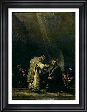 Framed Last Communion of St. Joseph Calasanz Print