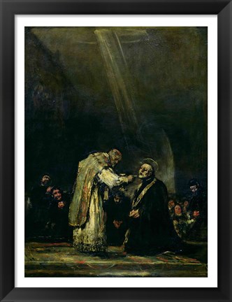 Framed Last Communion of St. Joseph Calasanz Print