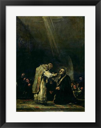 Framed Last Communion of St. Joseph Calasanz Print