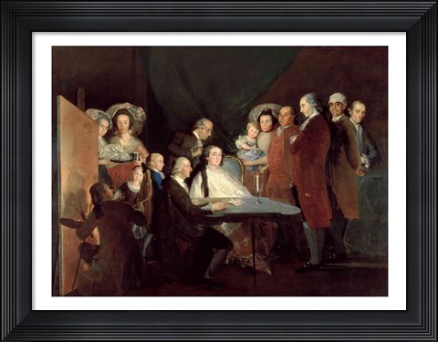 Framed Family of the Infante Don Luis de Borbon Print