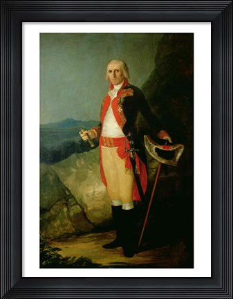 Framed General Jose de Urrutia Print