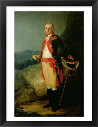 Framed General Jose de Urrutia Print