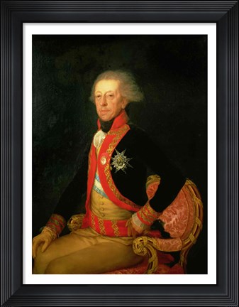 Framed General Antonio Ricardos Print