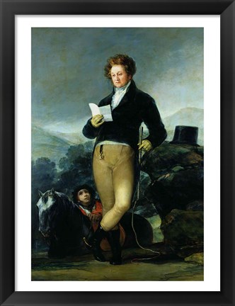 Framed Portrait of Don Francisco de Borja Tellez Giron Print