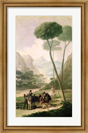 Framed Fall or The Accident, 1787 Print