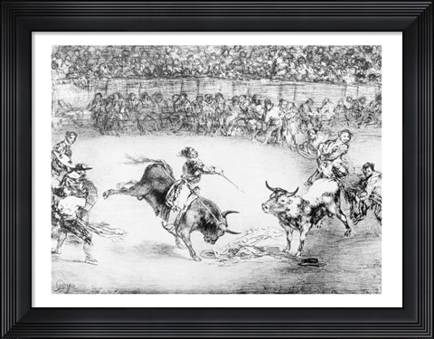 Framed Famous American, Mariano Ceballos, 1825 Print