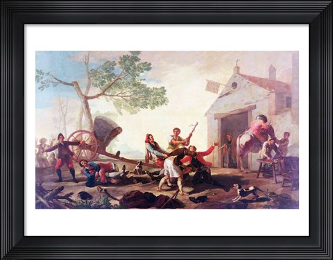 Framed Fight at the Venta Nueva, 1777 Print