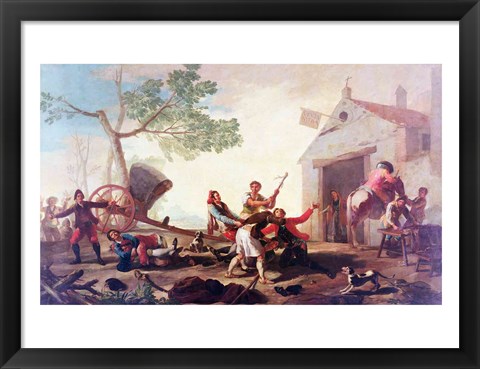 Framed Fight at the Venta Nueva, 1777 Print