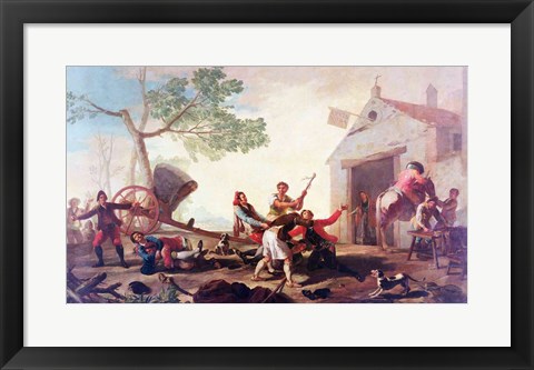 Framed Fight at the Venta Nueva, 1777 Print