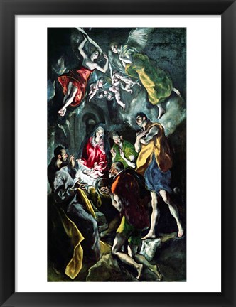 Framed Adoration of the Shepherds Print