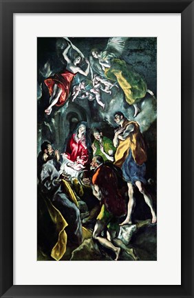 Framed Adoration of the Shepherds Print