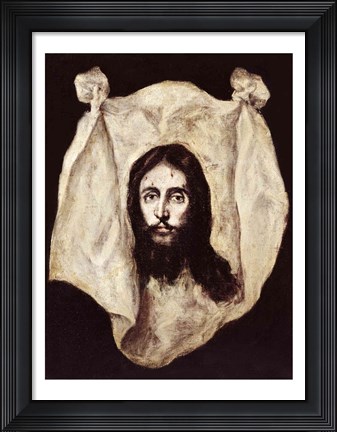 Framed Face of the Christ Print