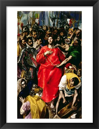 Framed Disrobing of Christ Print