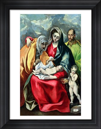 Framed Holy Family with St.Elizabeth Print