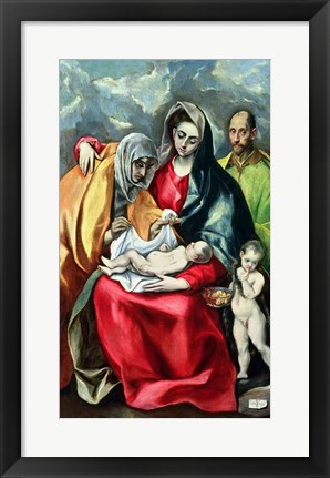 Framed Holy Family with St.Elizabeth Print