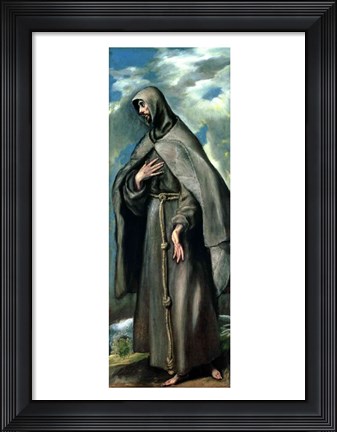Framed St.Francis of Assisi Print