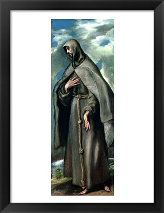 Framed St.Francis of Assisi Print