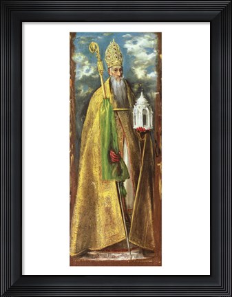 Framed Saint Augustine of Hippo Print
