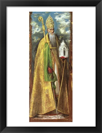 Framed Saint Augustine of Hippo Print