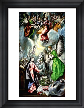 Framed Annunciation 1596-1600 Print