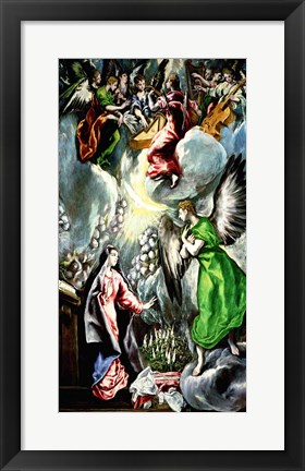 Framed Annunciation 1596-1600 Print