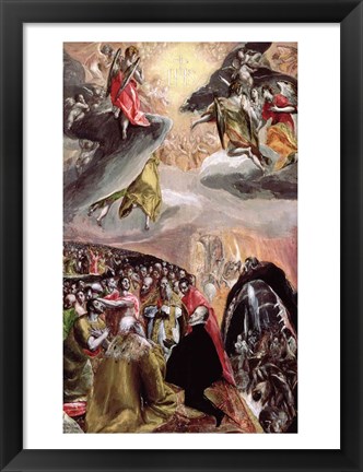 Framed Adoration of the Name of Jesus Print