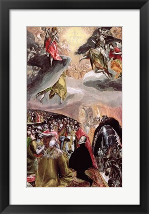 Framed Adoration of the Name of Jesus Print