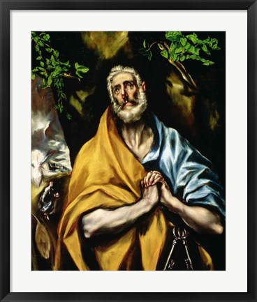 Framed Tears of St Peter Print