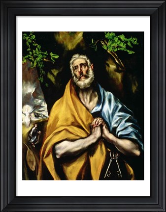 Framed Tears of St Peter Print