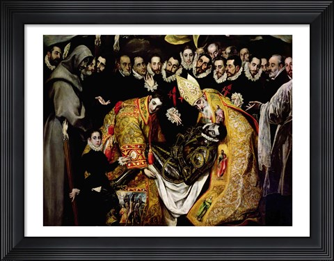 Framed Burial of Count Orgaz Print