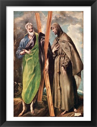 Framed SS. Andrew and Francis of Assisi Print