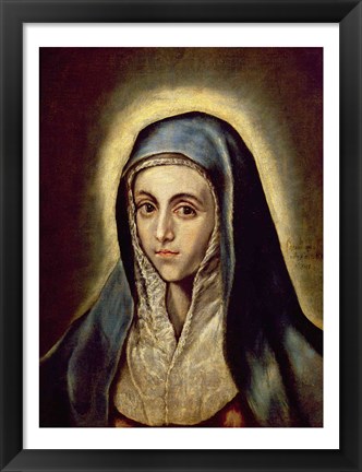 Framed Virgin Mary Print