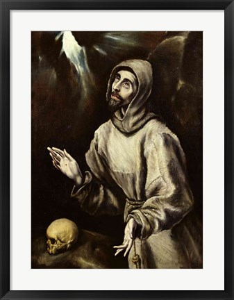 Framed St. Francis of Assisi Receiving the Stigmata Print