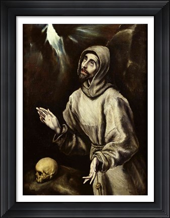 Framed St. Francis of Assisi Receiving the Stigmata Print
