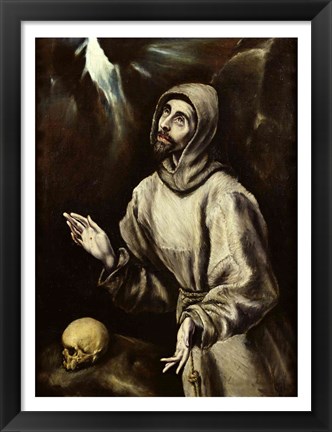 Framed St. Francis of Assisi Receiving the Stigmata Print
