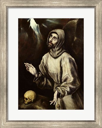 Framed St. Francis of Assisi Receiving the Stigmata Print