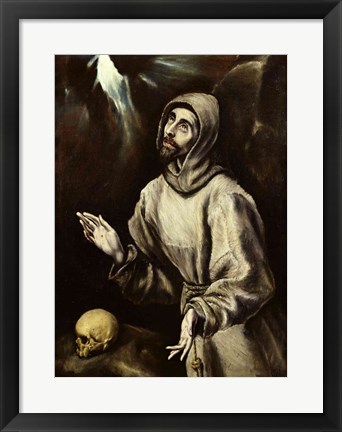 Framed St. Francis of Assisi Receiving the Stigmata Print