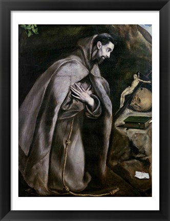 Framed St. Francis of Assisi Print