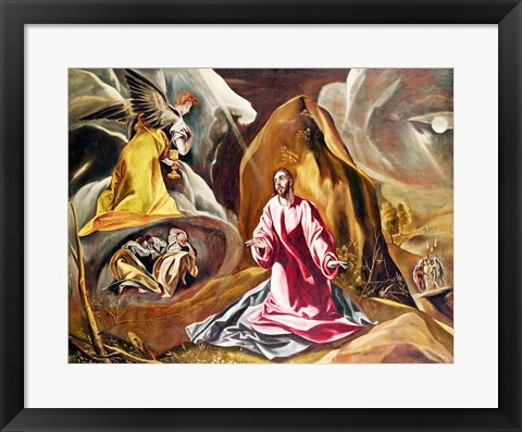 Framed Agony in the Garden of Gethsemane Print