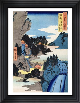 Framed Mountain landscape Print